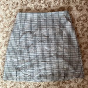 blue and white brandy melville skirt